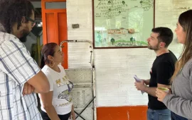 Verité team meeting with workers