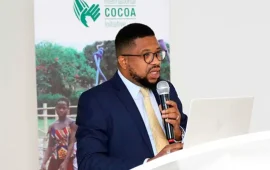 Man speaking at an event