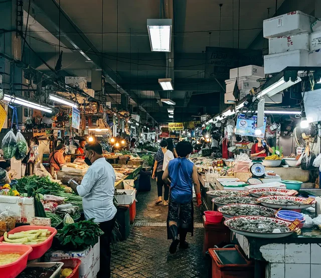 An Asian food market