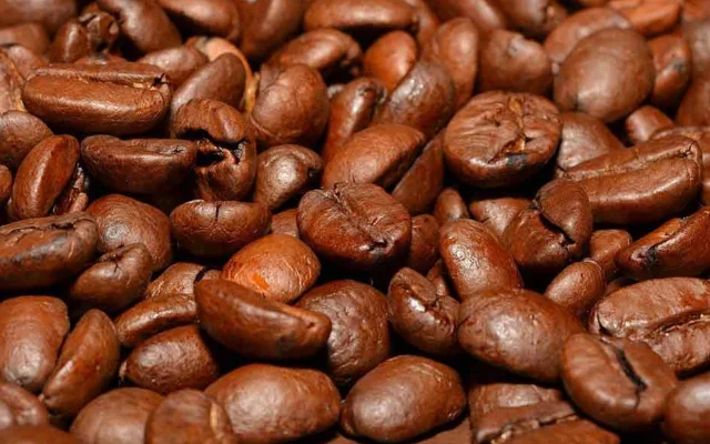 close up of coffee beans